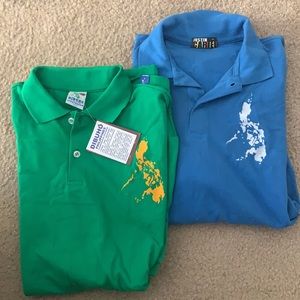 Bundle of 2 Philippines Polos / Golf Shirts